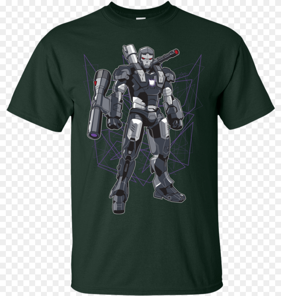 War Megatron Megatron T Shirt Amp Hoodie War Machine Megatron Mashup, Clothing, T-shirt, Adult, Male Free Transparent Png