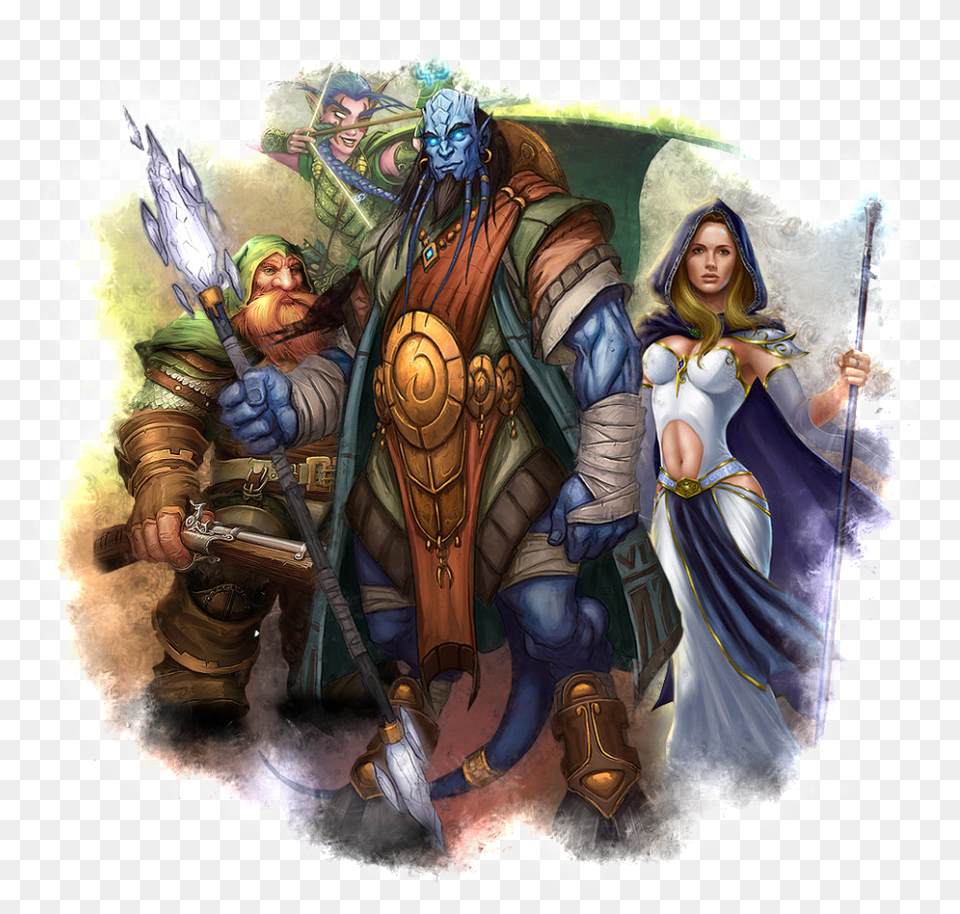 War Of Warcraft Logo World Transparent Draenei Wow, Adult, Person, Woman, Female Png Image