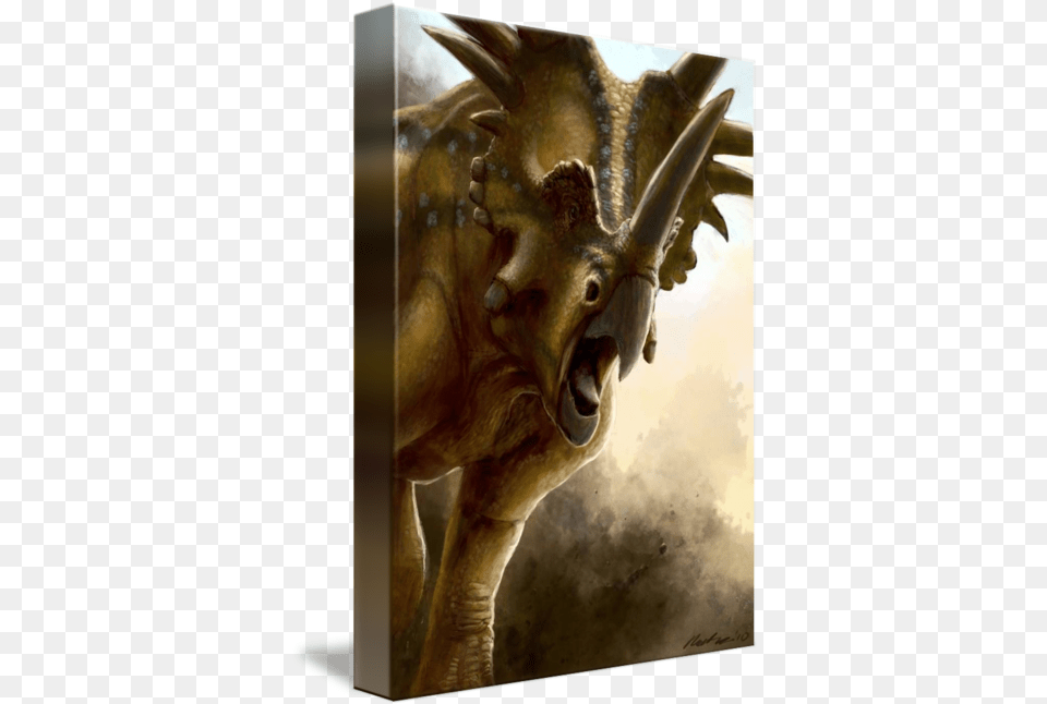 War Paint Styracosaurus By Matt Van Rooijen Dragon, Accessories, Art, Ornament, Animal Free Png