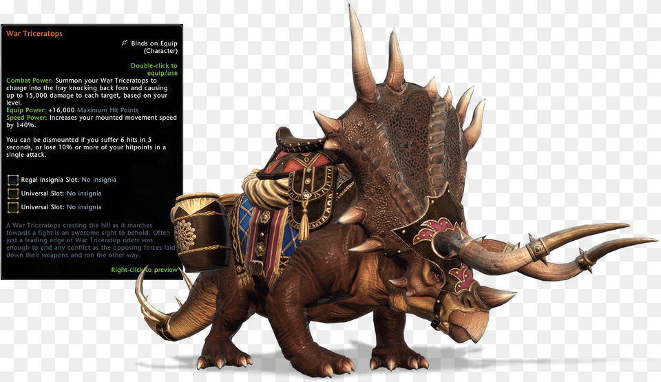 War Triceratops Infant Gorilla Neverwinter, Animal, Dinosaur, Reptile, Electronics Free Png Download