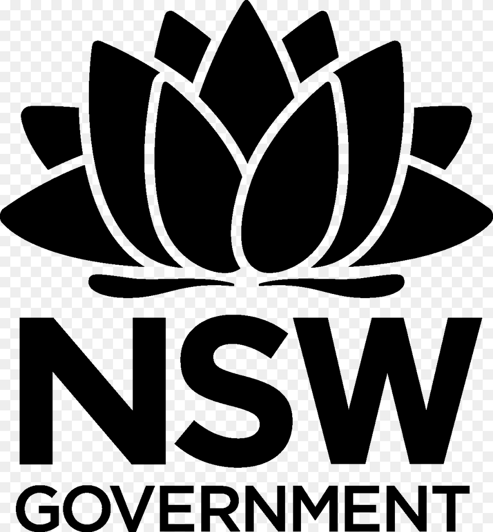 Waratah Nsw Government Logo Black And White Safework Nsw Logo, Stencil Png