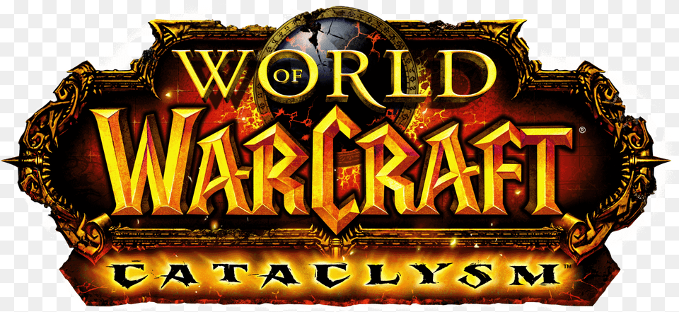 Warcraft Logo Transparent Image World Of Warcraft Cataclysm Logo, Architecture, Building, Gambling, Game Png