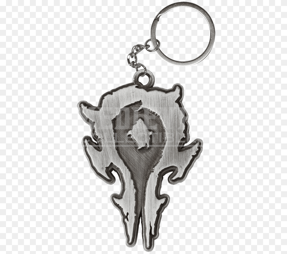 Warcraft Movie Horde Logo Metal Keychain, Accessories, Earring, Jewelry, Gemstone Free Png