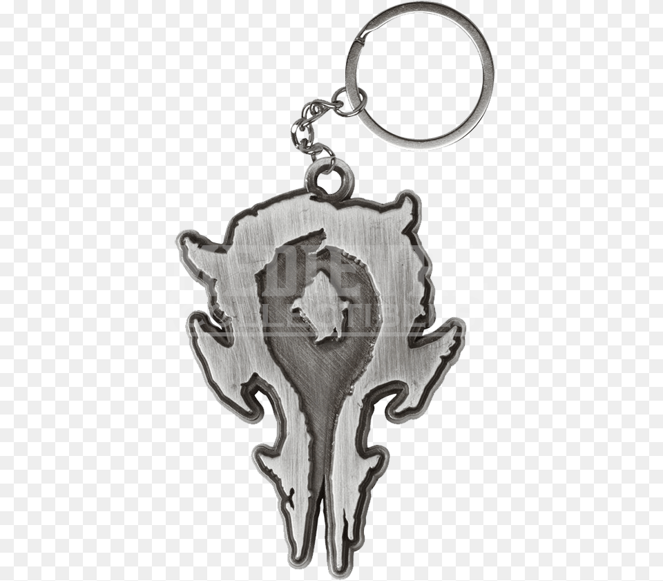 Warcraft Movie Horde Logo Metal Keychain Keychain, Accessories, Earring, Jewelry, Gemstone Free Png Download