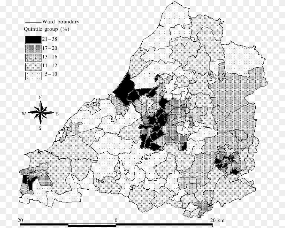 Ward Level Breadline Britain Scores For Avon Atlas, Gray Png