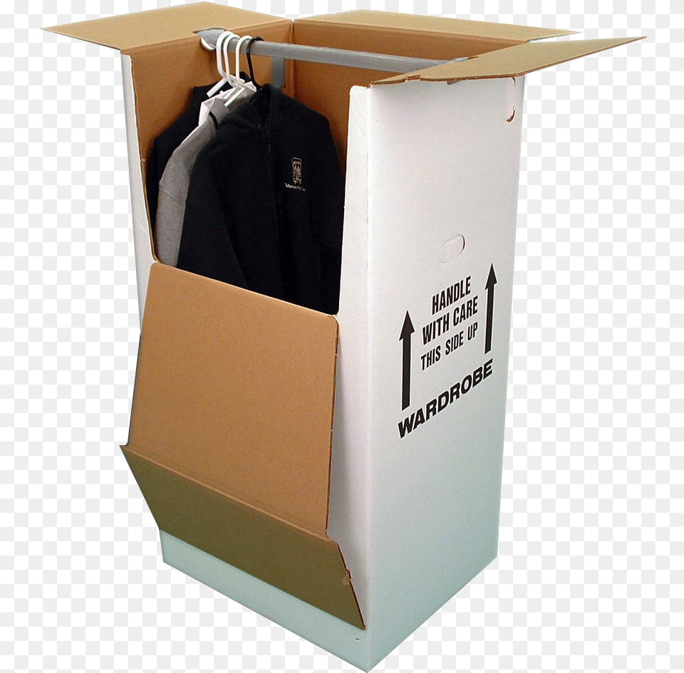 Wardrobe Box Two Men And A Truck Boxes, Cardboard, Carton, Package, Package Delivery Free Transparent Png