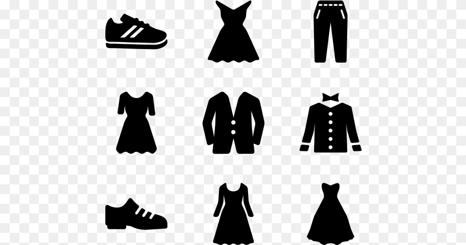 Wardrobe Icons, Gray Png Image