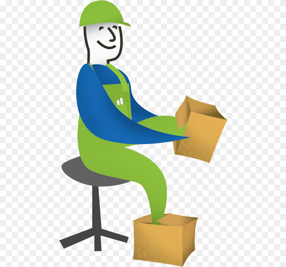 Warehouse Clipart Inventory Checklist Warehouse, Box, Cardboard, Carton, Person Free Png Download