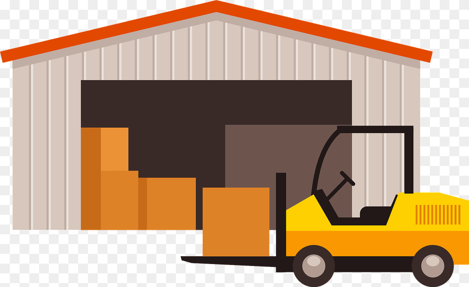 Warehouse Forklift Clipart, Moving Van, Transportation, Van, Vehicle Png Image