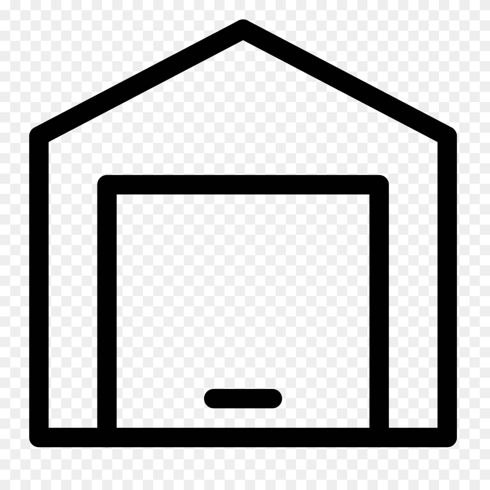 Warehouse Icon, Gray Free Transparent Png