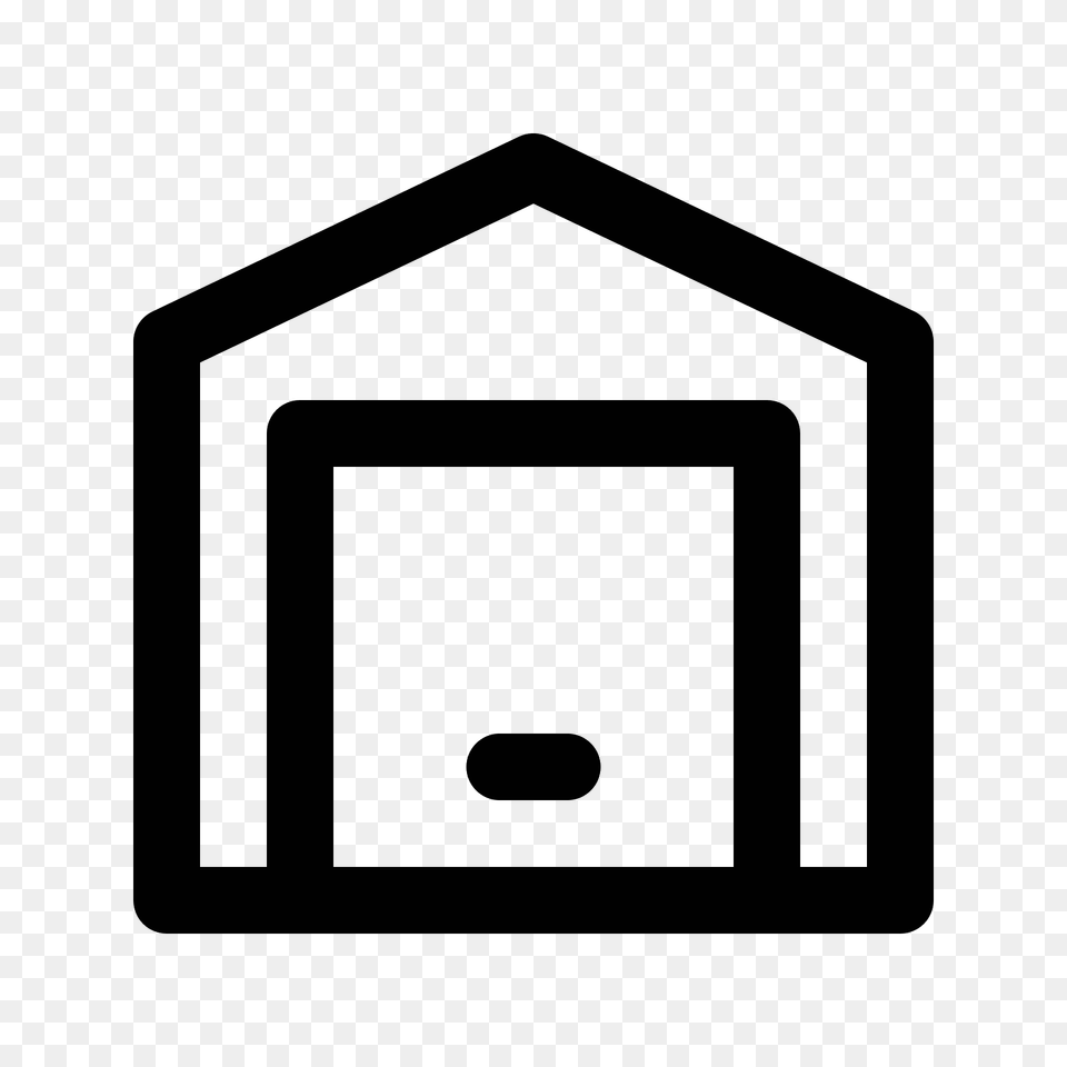 Warehouse Icon, Gray Free Png