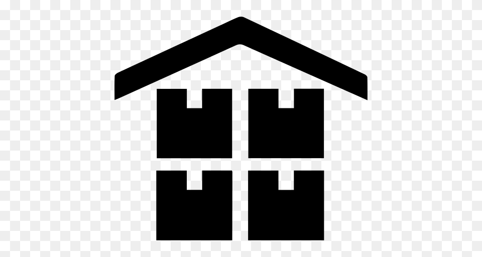 Warehouse Utilization Warehouse Icon With And Vector Format, Gray Png Image