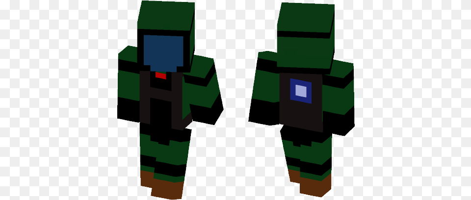 Warface Blackwood Heavy Gunner Lil Uzi Vert Minecraft Skin, Green Free Png Download