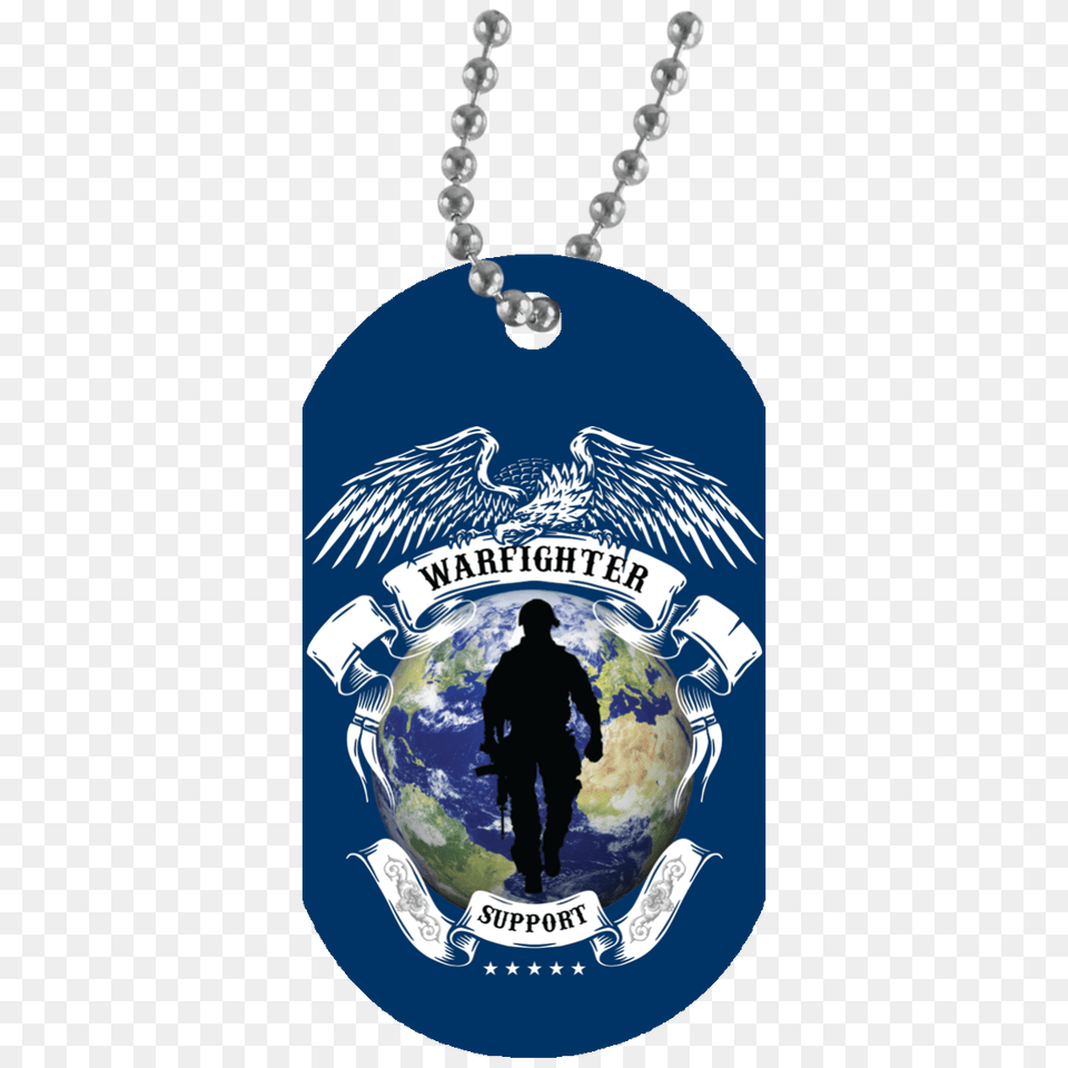 Warfighter Support Dog Tag, Accessories, Jewelry, Necklace, Adult Png