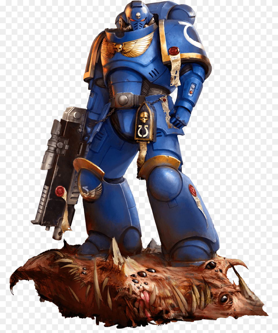 Warhammer 6 Warhammer 40k Space Marine, Person, Face, Head Png Image