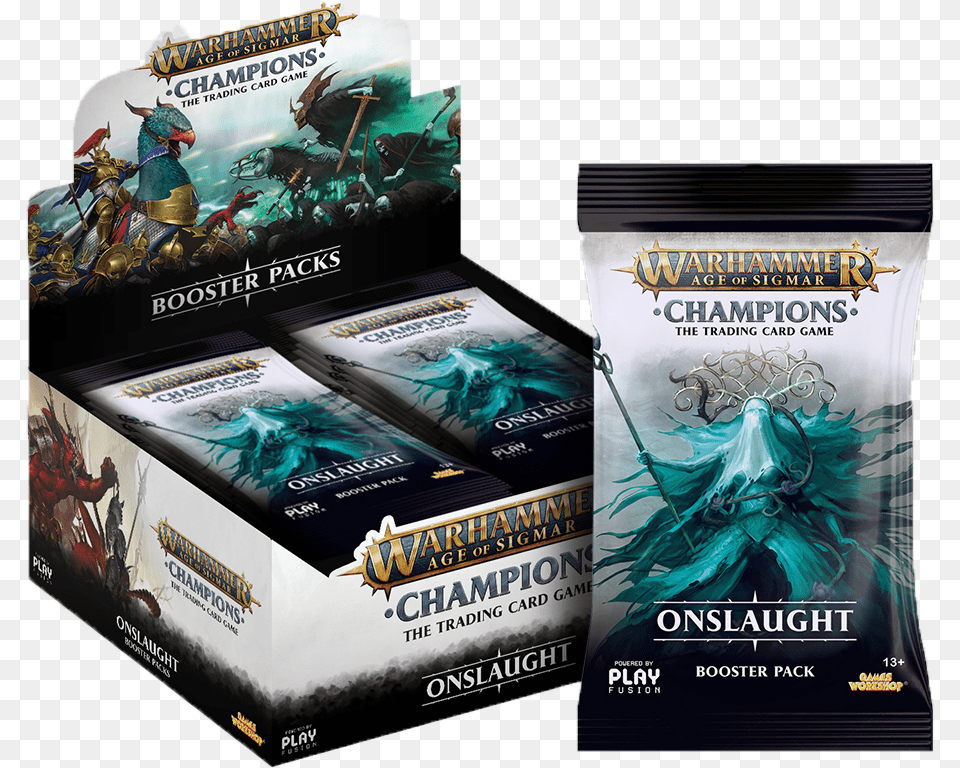 Warhammer Age Of Sigmar Champions Onslaught Booster, Advertisement, Poster, Adult, Person Free Png Download
