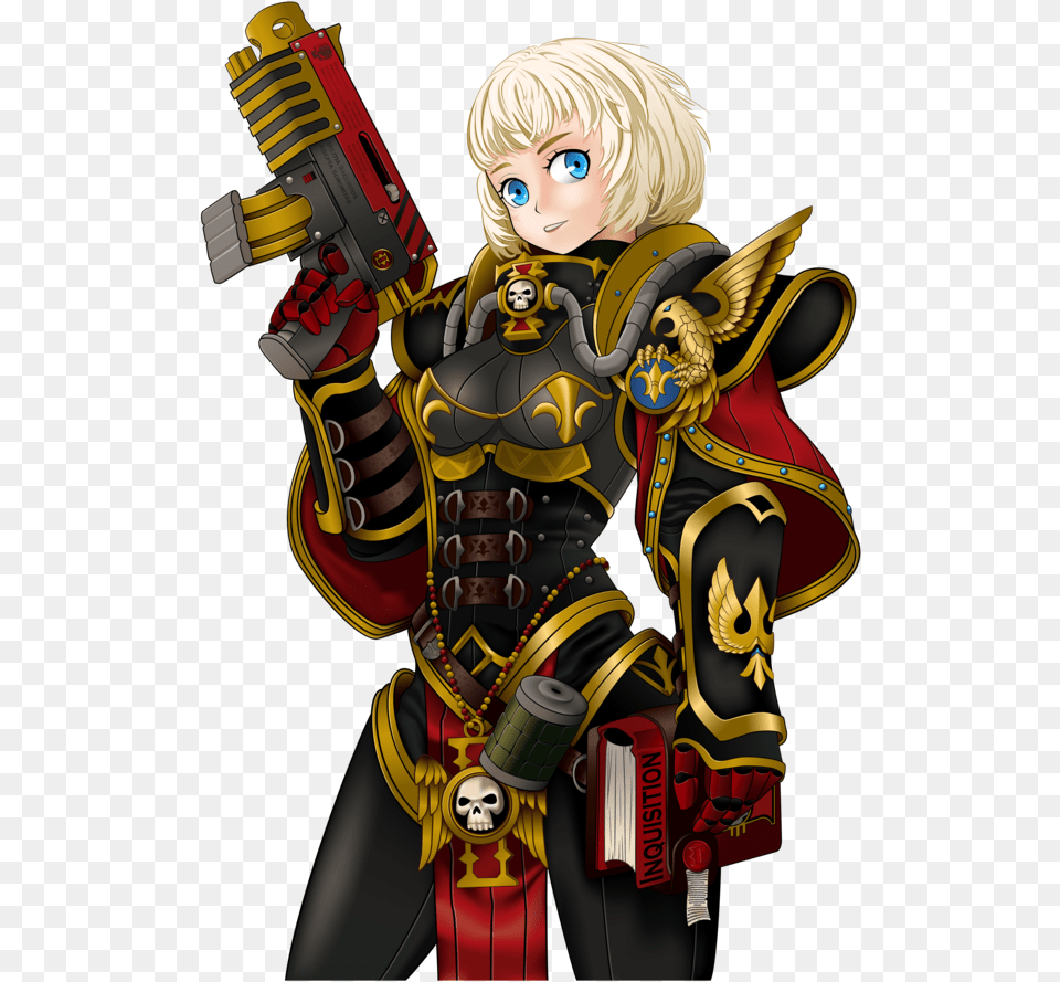 Warhammer K Chaos Anime Warhammer 40k Space Marine, Book, Comics, Publication, Person Free Png Download