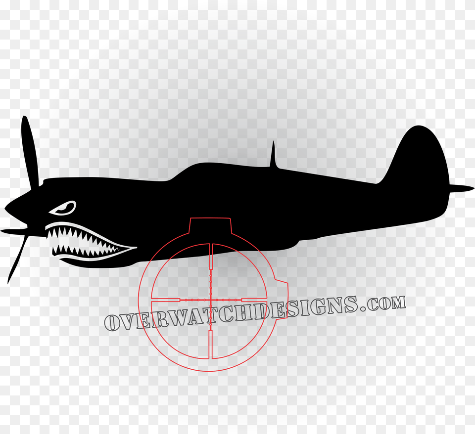 Warhawk Plane With Shark Teeth Curtis P40 En Vector, Plate Png