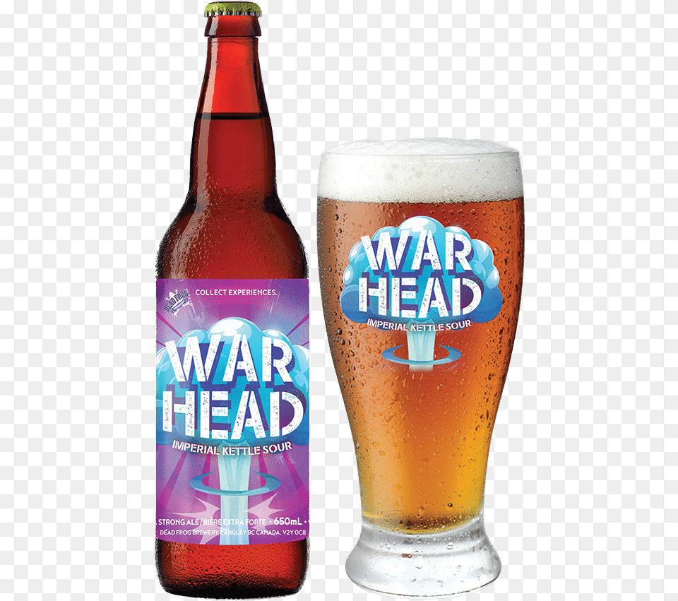 Warhead Imperial Kettle Sour Dead Frog Blueberry Blast Kettle Sour, Alcohol, Beer, Lager, Beverage Png Image