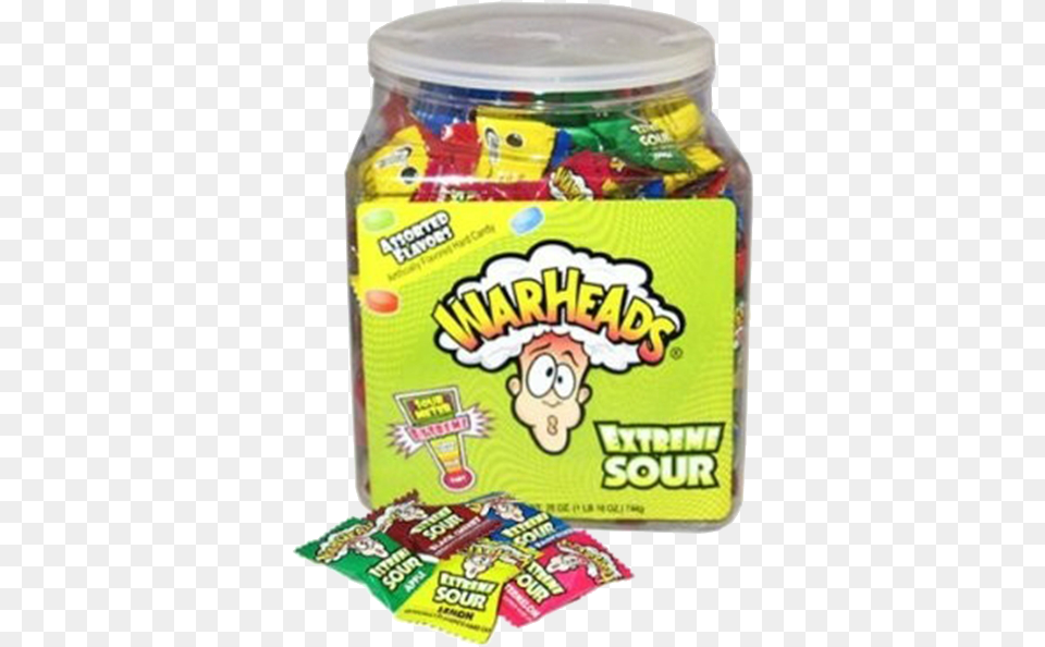 Warheads Extreme Sour Bulk 240 Bucket Impact Confections Warheads Candy, Food, Gum, Sweets, First Aid Free Png