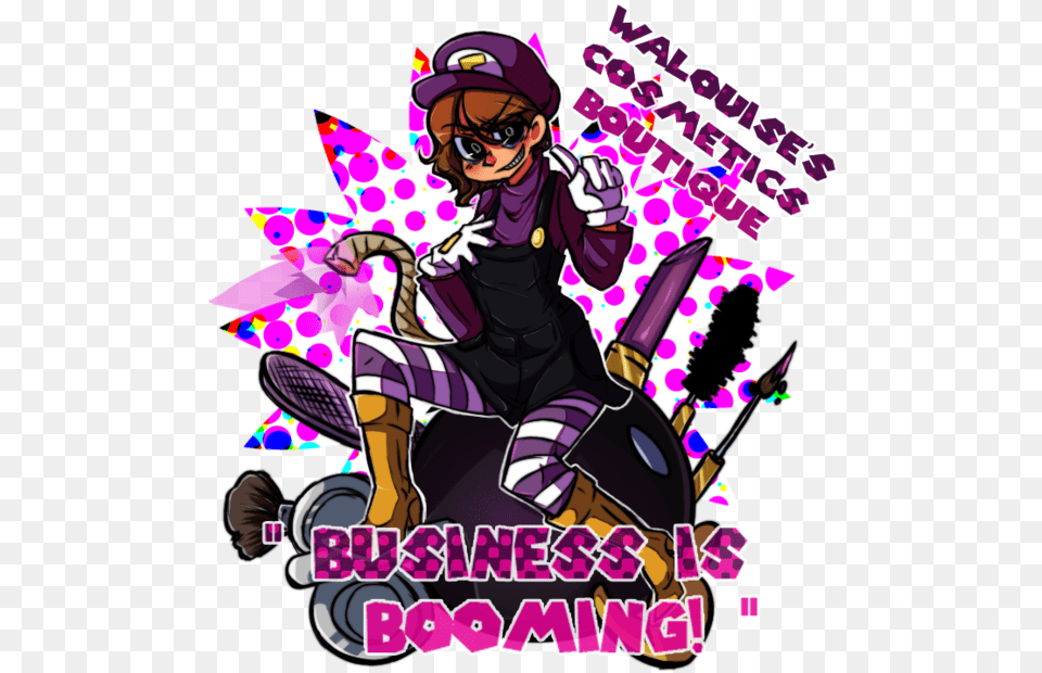 Wario And Waluigi Genderbend, Purple, Book, Comics, Publication Png