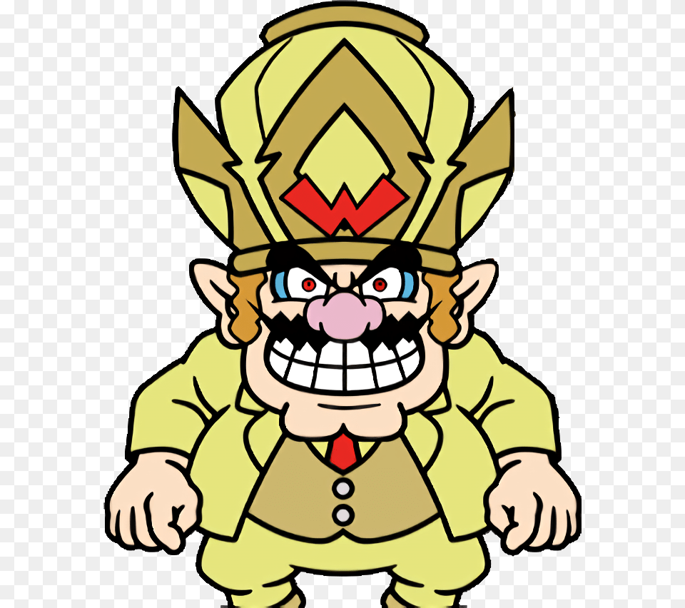 Wario Deluxe Sprite Gold Warioware Gold Wario Deluxe, Baby, Person, Face, Head Png Image