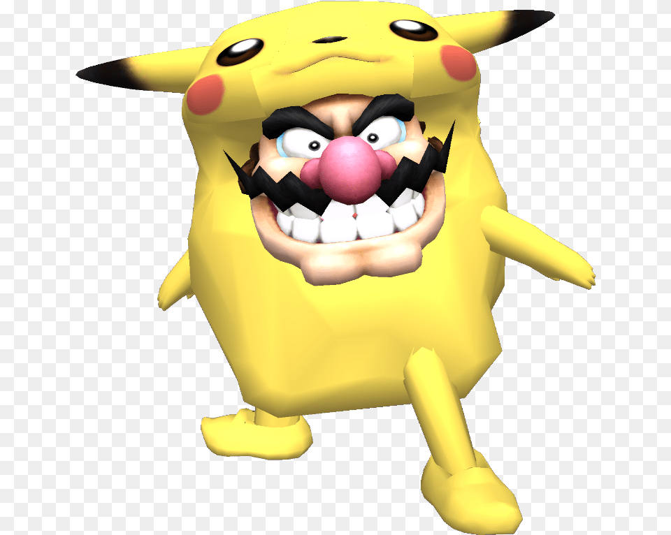 Wario In A Pikachu Costume, Toy, Baby, Person Png