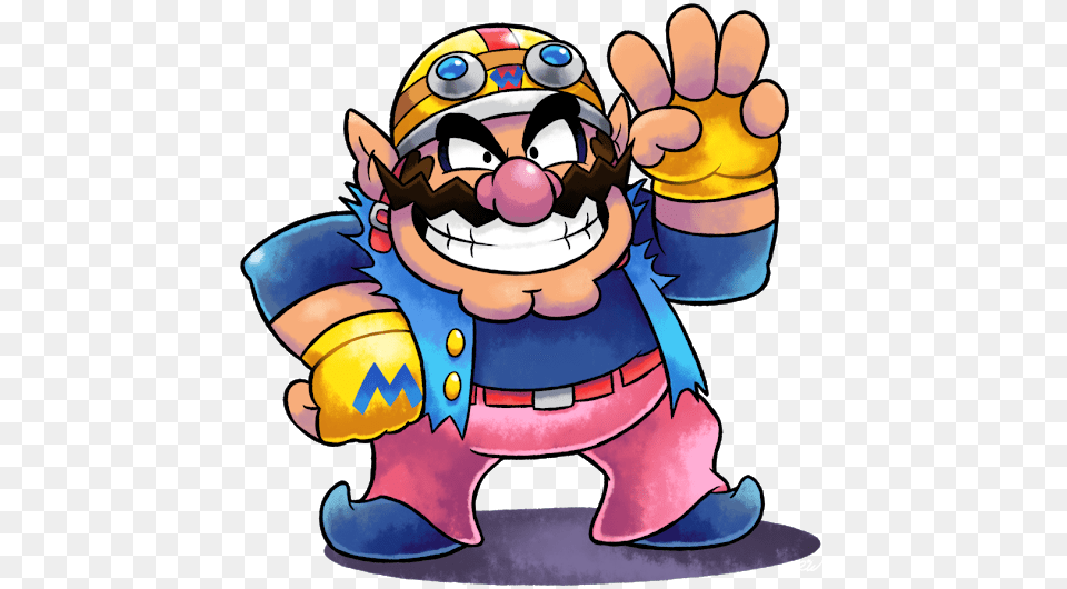 Wario In The Mario And Luigi Style Neato, Baby, Person, Performer Png Image