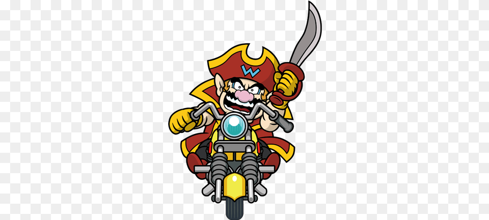 Wario Through The Official Japanese Website Game And Wario Captain Wario, Dynamite, Weapon, Motorcycle, Transportation Free Transparent Png