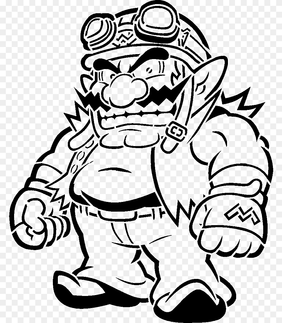 Wario Ware Smooth Moves, Gray Free Png