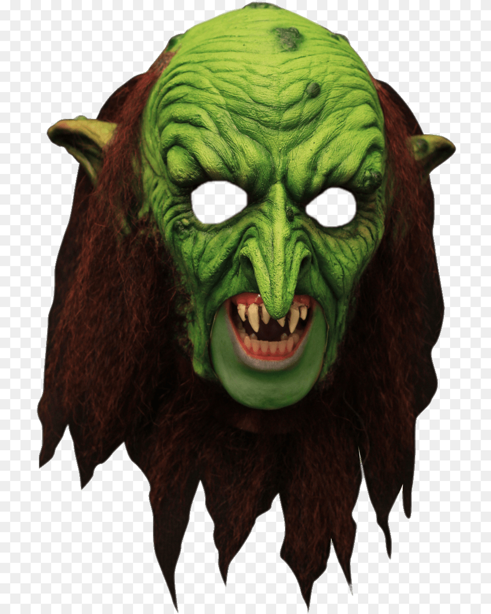 Warlock Goblin Mask, Green, Animal, Bear, Mammal Png