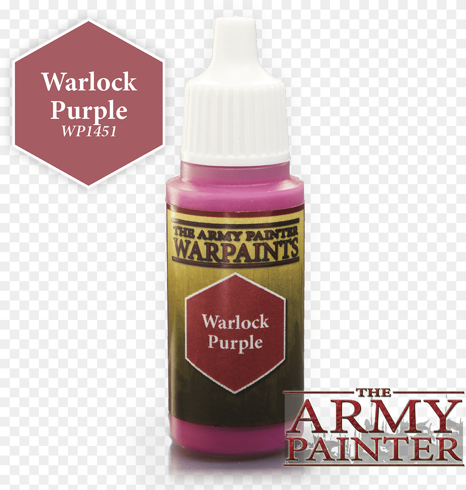 Warlock Purple Acrylic Warpaints Crystal Blue Army Painter, Bottle, Ink Bottle, Shaker Free Transparent Png