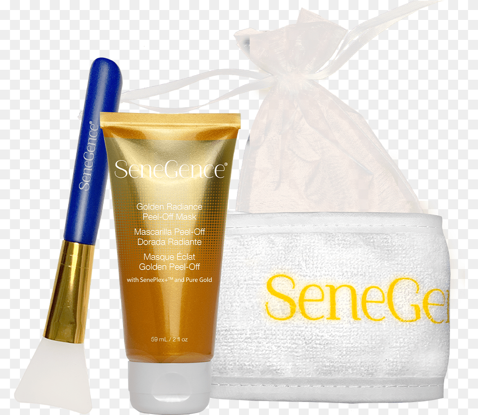 Warm Gold Shimmer Shadow 22 Senegence Golden Radiance Peel Off Mask, Bottle, Cosmetics, Adult, Wedding Free Png Download