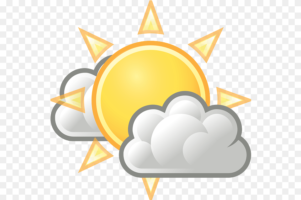 Warm Sunny Cloudy Vector Graphic On Pixabay Climate Chart In India, Gold, Nature, Outdoors, Sky Free Png