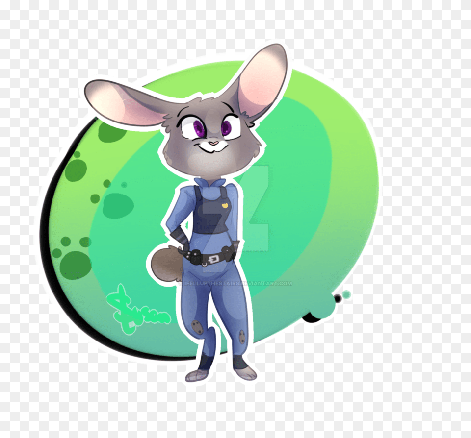 Warm Up Judy Hopps Sticker Design, Baby, Person, Face, Head Free Png Download