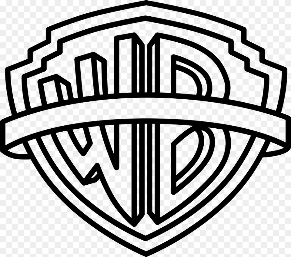 Warner Bros Dibujo Warner Bros Logo, Emblem, Symbol, Badge Png Image