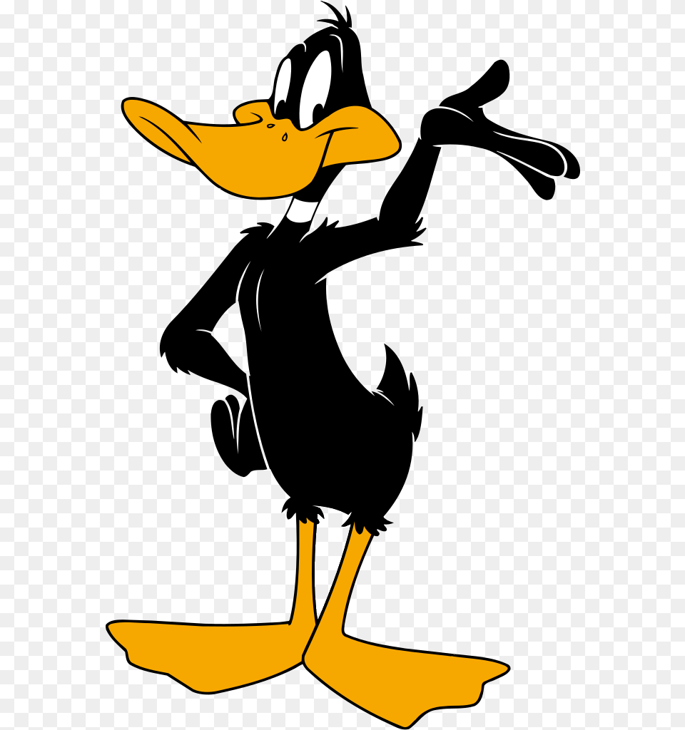 Warner Bros Logo Daffy Duck, Animal, Beak, Bird, Cartoon Free Transparent Png