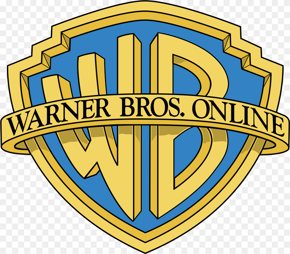 Warner Bros Online Logo Transparent Warner Bros Logo White, Badge, Symbol, Emblem, Dynamite Png