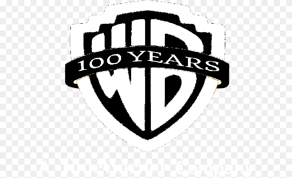 Warner Bros Pictures Logo Warner Bros 100 Years, Badge, Symbol, Emblem Free Png Download