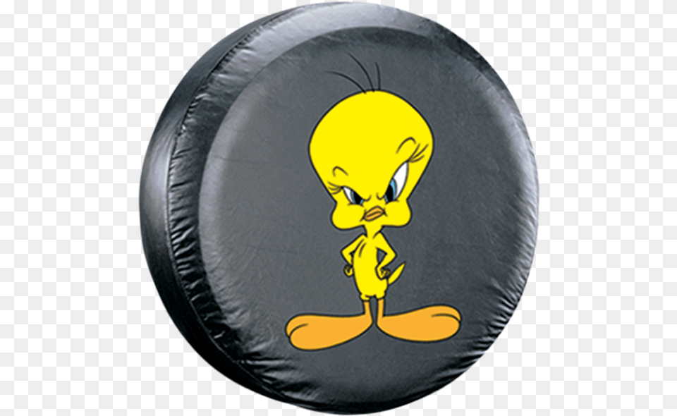 Warner Bros Tweety Attitude Tire Cover Tweety Bird Tire Cover, Cushion, Home Decor, Baby, Person Free Transparent Png