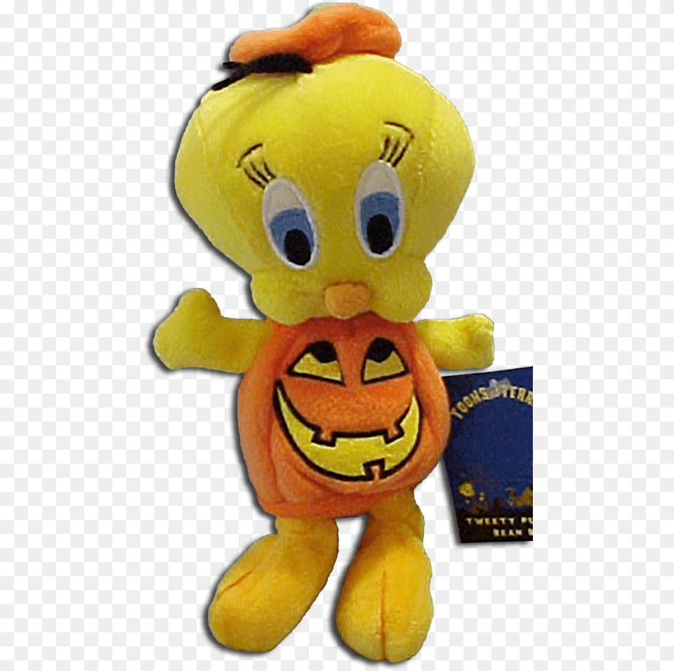 Warner Brothers Studio Plush Halloween Tweety In Pumpkin Halloween Snoopy Plush, Toy, Face, Head, Person Free Transparent Png