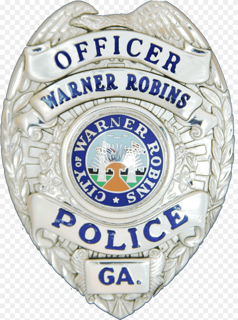 Warner Robins Police Badge Emblem, Logo, Symbol, Helmet Png