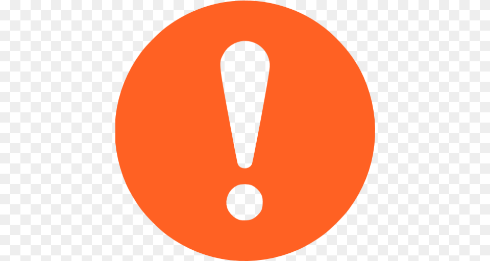 Warning 03 Icons Images Orange Attention Icon, Disk, Text Free Transparent Png