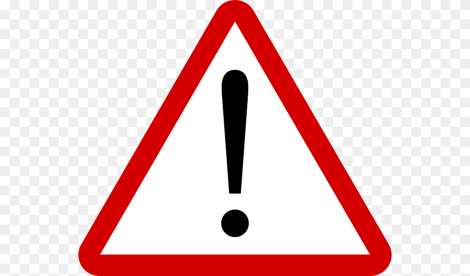 Warning Attention Road Sign Exclamation Mark Warning Icon, Symbol, Road Sign Png Image