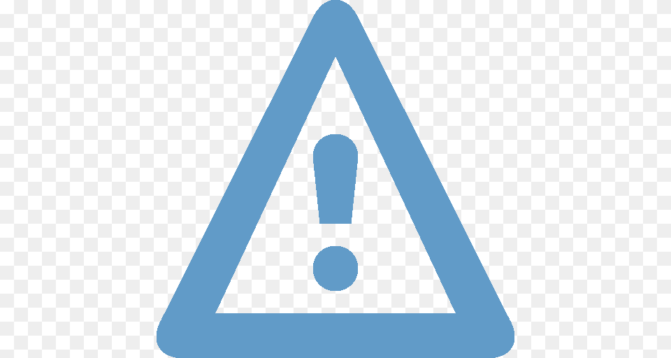 Warning Blue, Triangle, Symbol, Sign Free Png Download