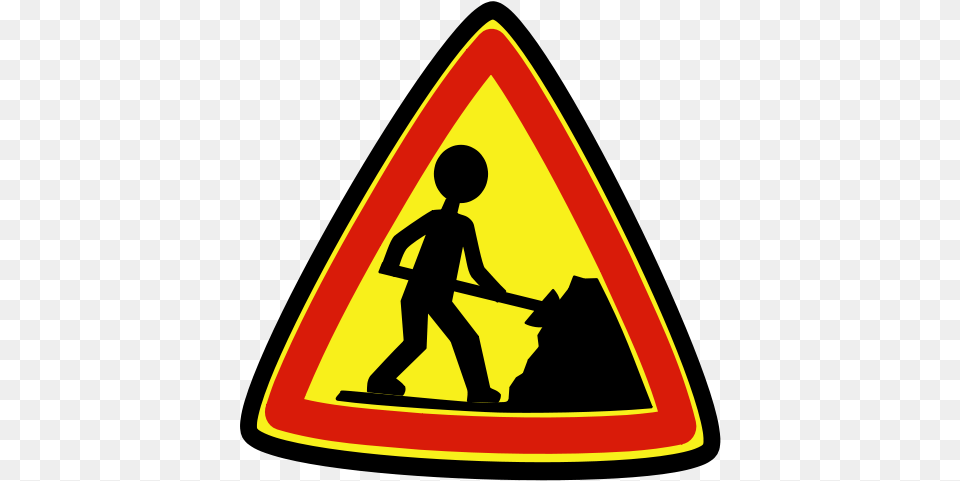 Warning Cedric Bosdon Images Construction Site Workers Clipart, Sign, Symbol, Boy, Child Free Transparent Png