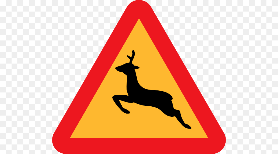 Warning Deer Road Sign Clip Art Vector, Symbol, Road Sign, Animal, Kangaroo Free Png