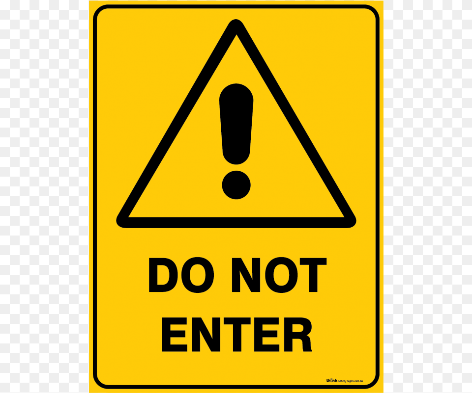 Warning Do Not Enter Knock Before Entering Sign, Symbol, Road Sign Png