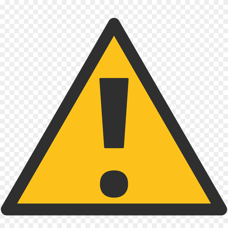 Warning Emoji Clipart, Sign, Symbol, Triangle Png Image