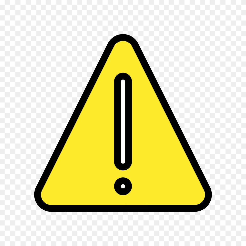 Warning Emoji Clipart, Sign, Symbol, Triangle, Road Sign Free Png Download